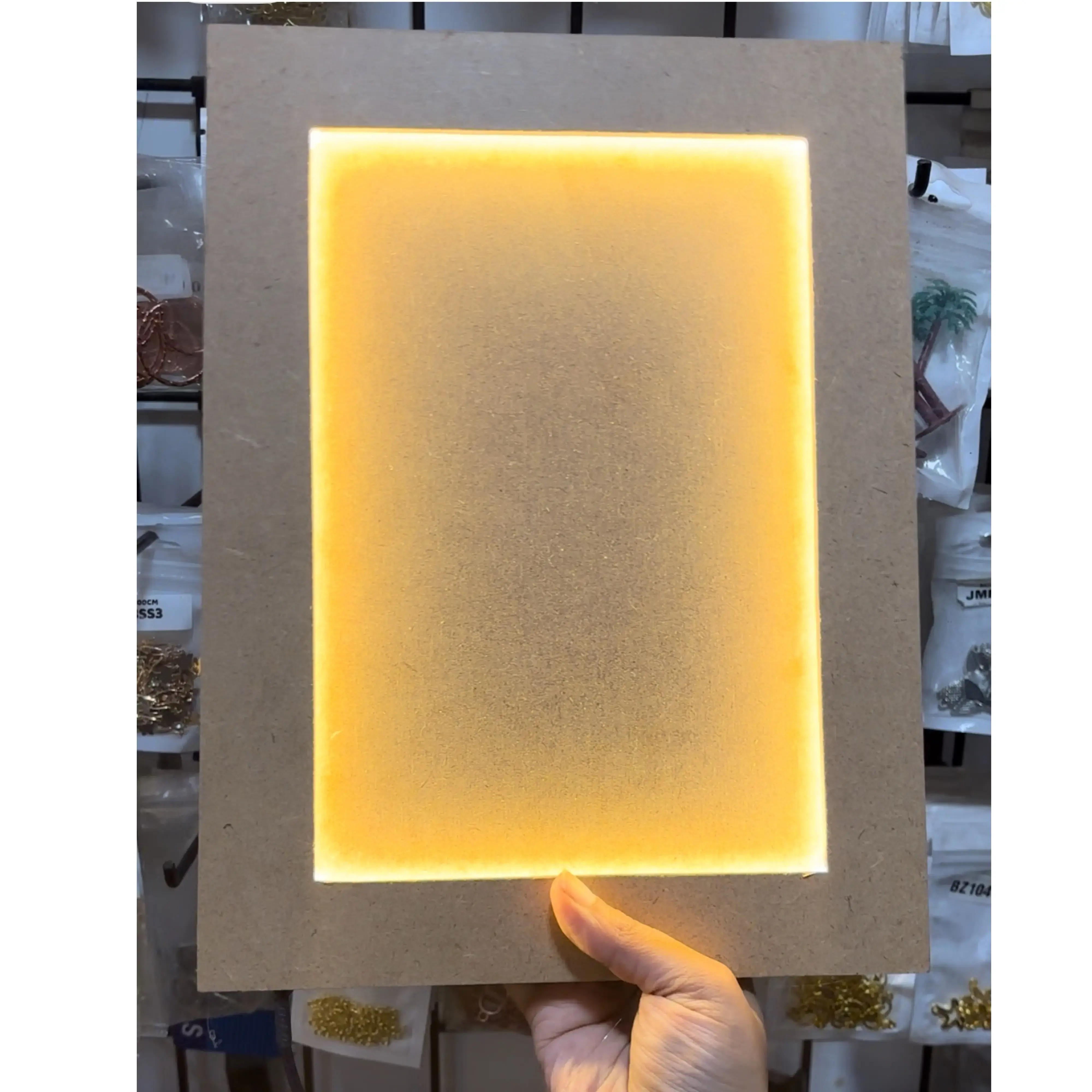 Mdf Frame with Led Light 9x12 inches