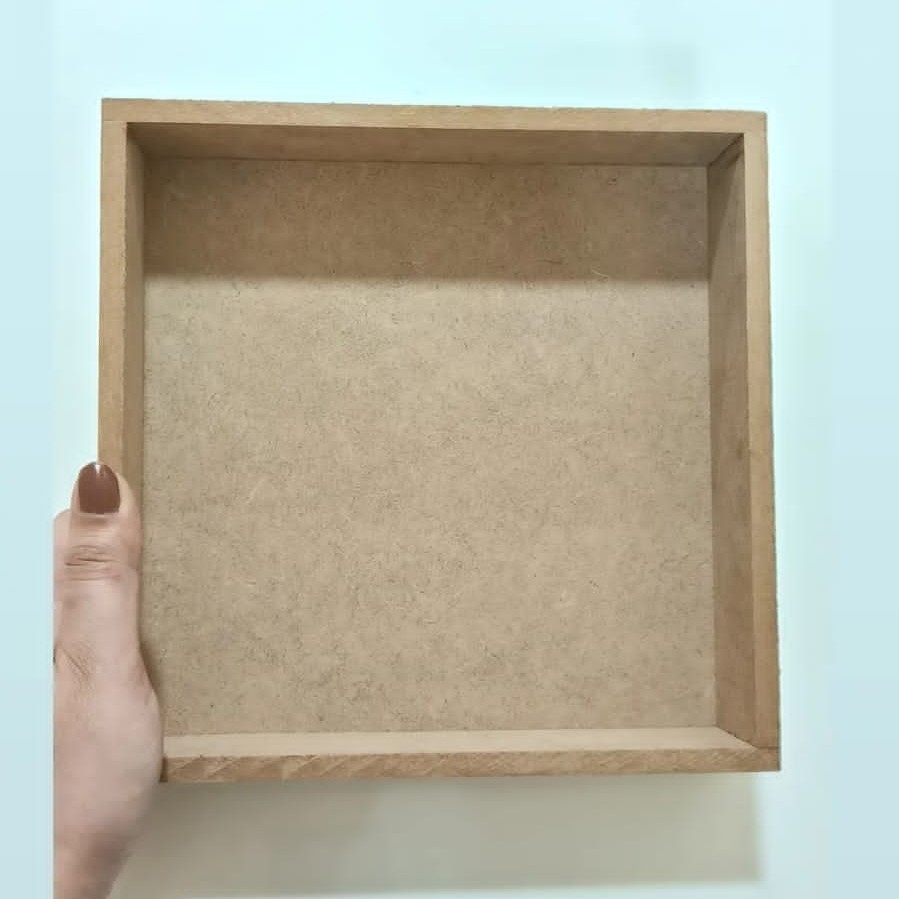 Wooden Frame For Varmala Preservation Size:- 8×8 Inches Depth:- 40mm
